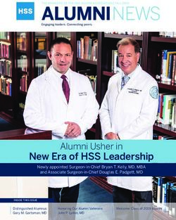 ALUMNI NEWS - Hospital for Special Surgery