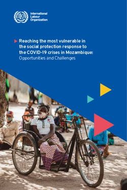 Reaching the most vulnerable in the social protection response to the COVID-19 crises in Mozambique: Opportunities and Challenges - ILO