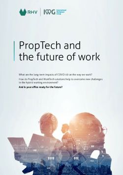 PROPTECH AND THE FUTURE OF WORK - WHAT ARE THE LONG-TERM IMPACTS OF COVID-19 ON THE WAY WE WORK? HOW DO PROPTECH AND WORKTECH SOLUTIONS HELP TO ...