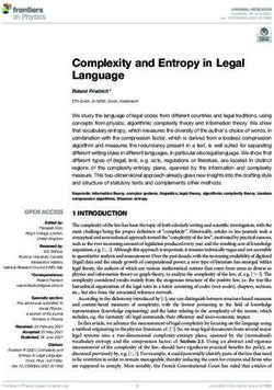 Complexity and Entropy in Legal Language - Frontiers
