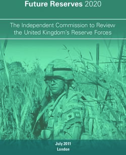 Future Reserves 2020 The Independent Commission to Review the United Kingdom's Reserve Forces - The Independent Commission to ...