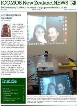 ICOMOS New Zealand NEWS - Te kawerongo hiko o te mana o nga pouwhenua o te ao - Icomos NZ