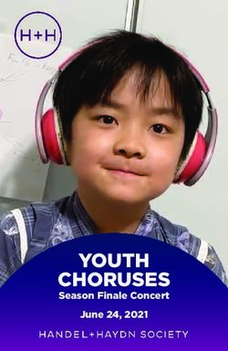 YOUTH CHORUSES Season Finale Concert June 24, 2021 - Handel and Haydn Society