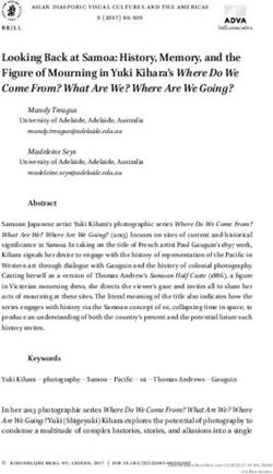 Looking Back at Samoa: History, Memory, and the Figure of Mourning in Yuki Kihara's Where Do We Come From? What Are We? Where Are We Going?
