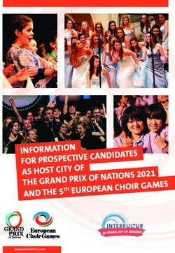 FOR PROSPECTIVE CANDIDATES THE GRAND PRIX OF NATIONS 2021 AND THE 5TH EUROPEAN CHOIR GAMES - www.interkultur.com