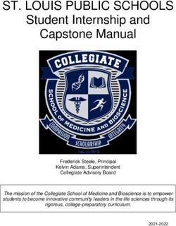 ST. LOUIS PUBLIC SCHOOLS - Student Internship and Capstone Manual