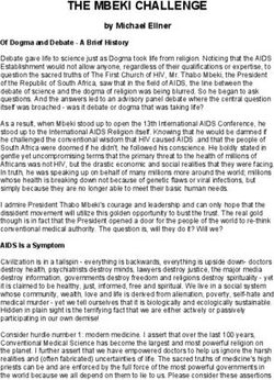 THE MBEKI CHALLENGE by Michael Ellner