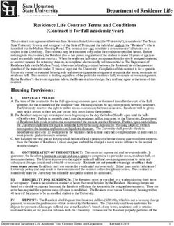 Department of Residence Life - Sam Houston State ...