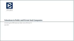VALUATIONS IN PUBLIC AND PRIVATE SAAS COMPANIES - INTRODUCING THE TBP SAASY-NESS INDEX SCORE (TSI SCORE) JULY 2021 - TRUE BLUE ...