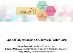 Special Education and Students in Foster Care - Jamie Bernstein, Children's Commission Kristine Mohajer, Texas Department of Family Protective ...