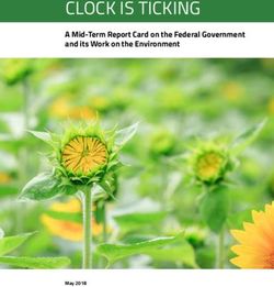 CLOCK IS TICKING A Mid-Term Report Card on the Federal Government and its Work on the Environment - Nature Canada