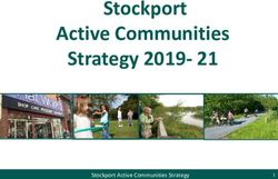 Stockport Active Communities Strategy 2019- 21 - Stockport Active Communities Strategy