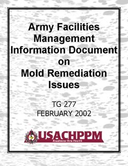 Army Facilities Management Information Document on - Mold Remediation Issues TG 277 FEBRUARY 2002