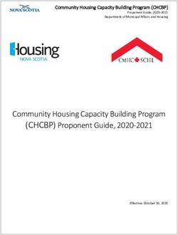 (CHCBP) Proponent Guide, 2020-2021 - Community Housing Capacity Building Program - Community Housing Capacity Building Program (CHCBP) - Housing ...