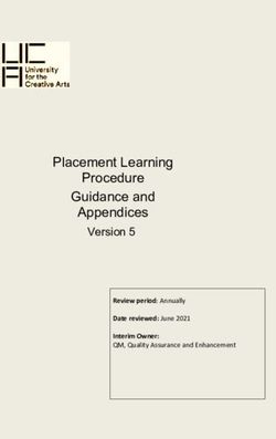 Placement Learning Procedure Guidance and Appendices - Version 5 Review period: Annually