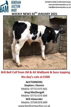 WEEKLY NEWS 30TH JANUARY 2021 - BRB BULL CALF FROM JM & AE WALLBANK & SONS TOPPING THE DAY'S SALE AT &pound;500