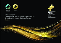 ADFX AWARDS 2018 Small Budget The Defence Forces - Finding the right fit: Data Sniping for the Defence Forces Rothco