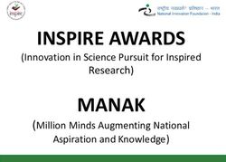 INSPIRE AWARDS MANAK Research - Innovation in Science Pursuit for Inspired Million Minds Augmenting National