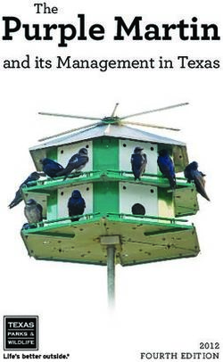 Purple Martin and its Management in Texas 2012 - Texas Parks and Wildlife