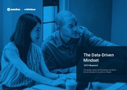 The Data-Driven Mindset - 2019 Research The people, culture and technology that define the next decade of competitive strength - Mynewsdesk