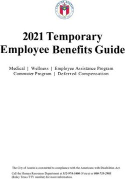 2021 Temporary Employee Benefits Guide - AustinTexas.gov