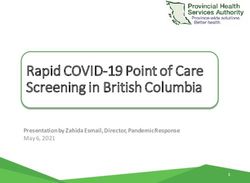 Rapid COVID-19 Point of Care Screening in British Columbia - Presentation by Zahida Esmail, Director, Pandemic Response