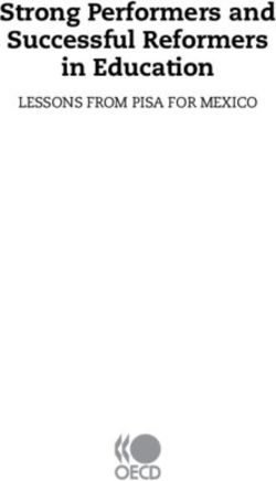 STRONG PERFORMERS AND SUCCESSFUL REFORMERS IN EDUCATION - LESSONS FROM PISA FOR MEXICO