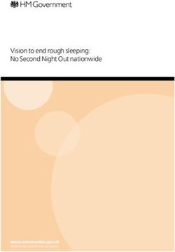 Vision to end rough sleeping: No Second Night Out nationwide - www.communities.gov.uk