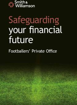 Safeguarding your financial future - Footballers' Private Office - Smith & Williamson