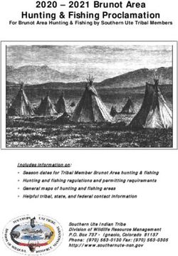 Hunting & Fishing Proclamation 2020 - 2021 Brunot Area - Southern Ute ...