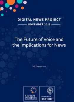 The Future of Voice and the Implications for News - DIGITAL NEWS PROJECT NOVEMBER 2018 - Reuters ...