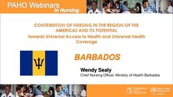 BARBADOS Wendy Sealy Chief Nursing Officer, Ministry of Health Barbados