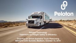 Peloton Technology Teamwork for Freight Safety & Efficiency Overview on Driver-Assistive Truck Platooning MAASTO CAV Summit, Madison, October 18 ...