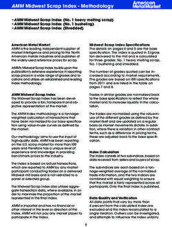 AMM Midwest Scrap Index - Methodology