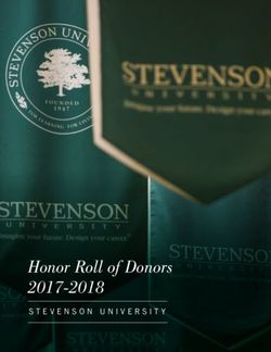 Honor Roll of Donors 2017-2018 - STEVENSON UNIVERSITY