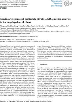 Nonlinear responses of particulate nitrate to NOx emission controls in the megalopolises of China