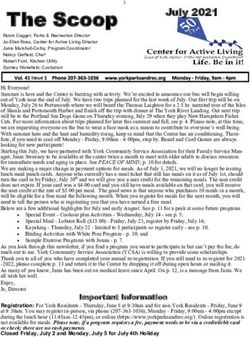 The Scoop - York Parks and Recreation