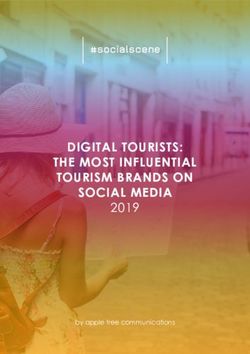DIGITAL TOURISTS: THE MOST INFLUENTIAL TOURISM BRANDS ON SOCIAL MEDIA 2019 - by apple tree communications