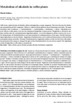 Metabolism of alkaloids in coffee plants