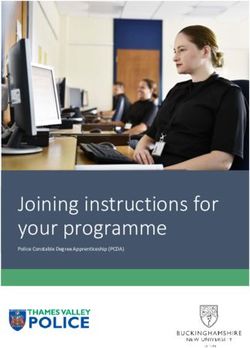 Joining instructions for your programme - Police Constable Degree Apprenticeship (PCDA) - Buckinghamshire ...