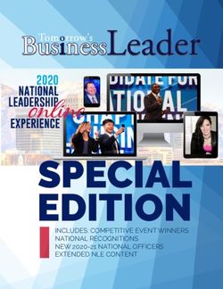 SPECIAL EDITION INCLUDES: COMPETITIVE EVENT WINNERS NATIONAL RECOGNITIONS NEW 2020-21 NATIONAL OFFICERS EXTENDED NLE CONTENT - ACTE