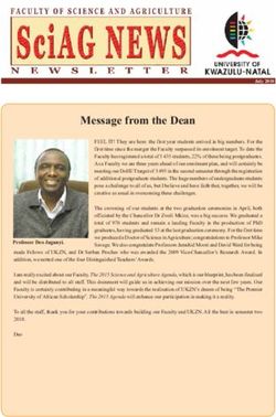 Message from the Dean - UKZN