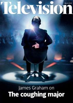 The coughing major James Graham on - March 2020 - Royal Television Society