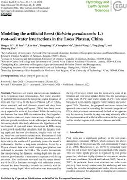 Modelling the artificial forest (Robinia pseudoacacia L.) root-soil water interactions in the Loess Plateau, China - HESS