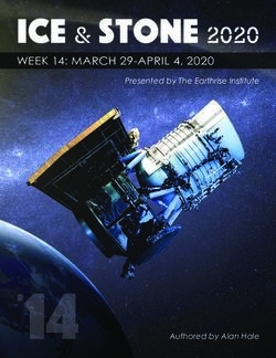 Ice & Stone 2020 WEEK 14: MARCH 29-APRIL 4, 2020 - Presented by The Earthrise Institute - RocketSTEM