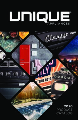 2020 PRODUCT - Unique Appliances