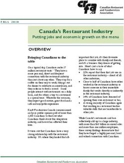Canada's Restaurant Industry