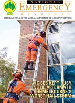 VIC SES KEPT BUSY IN THE AFTERMATH OF MELBOURNE'S WORST HAIL STORM - VOLUME 23 NO. 3 WINTER 2010