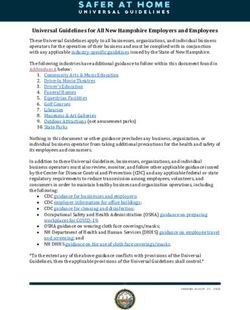 Universal Guidelines for All New Hampshire Employers and Employees - New Hampshire Library Trustees Association