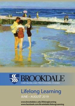 Lifelong Learning JUNE - AUGUST 2019 - CONTINUING AND PROFESSIONAL STUDIES - Brookdale Community College